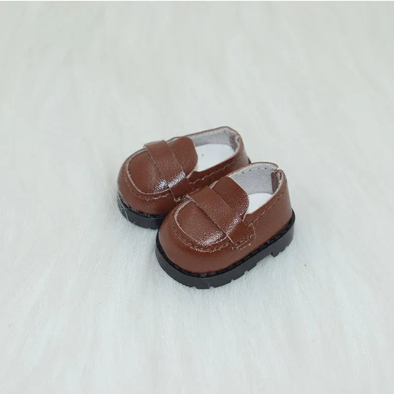 17cm fashion doll replacement shoes in multiple styles including black boots and pink heels