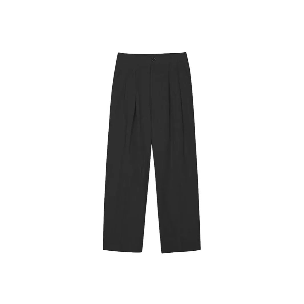 Men's cotton linen suit trousers in apricot colour with micro-elastic fabric and pencil pants leg opening