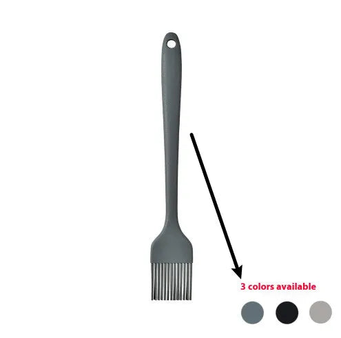12-piece silicone kitchen utensil set with rotating storage bucket in black, dark gray or khaki