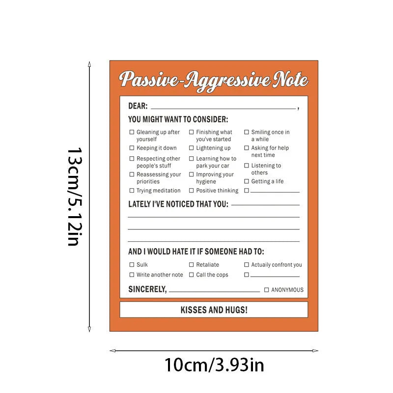 Colourful printed paper table card with musical notes design, 13 by 10 cm.