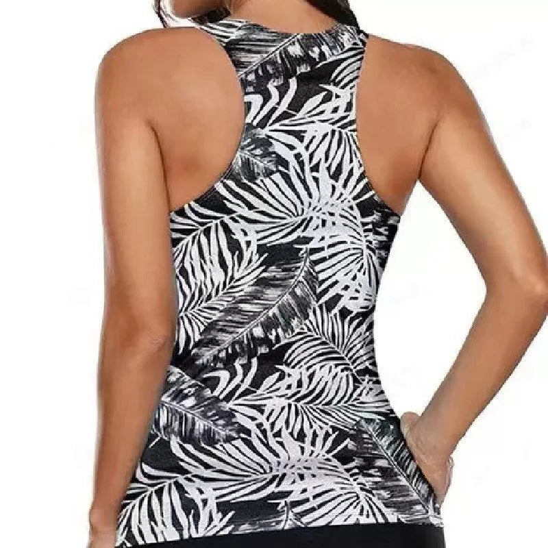 Women's split bow bikini swimsuit in a sexy pattern style, available in multiple colours and sizes.
