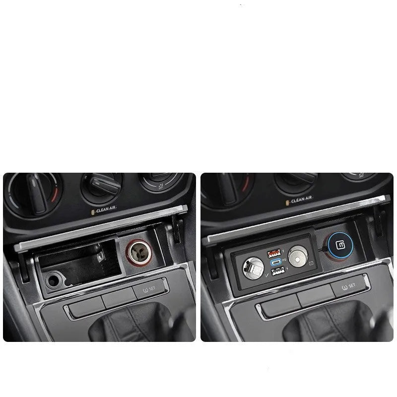 Volkswagen car charger for Lavida, Pola, and Weiling models with QC3.0 fast charging