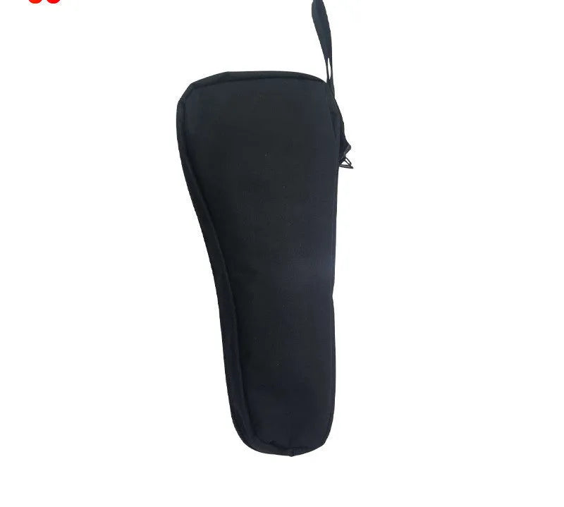 Black cloth storage bag for mobile phone stabilizer accessories with zipper