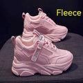 Men's black mesh platform casual shoes with TPR soles and hollow-out design details