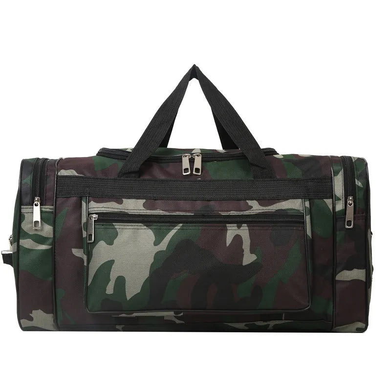Camouflage pattern waterproof luggage bag with 20L capacity and polyester lining