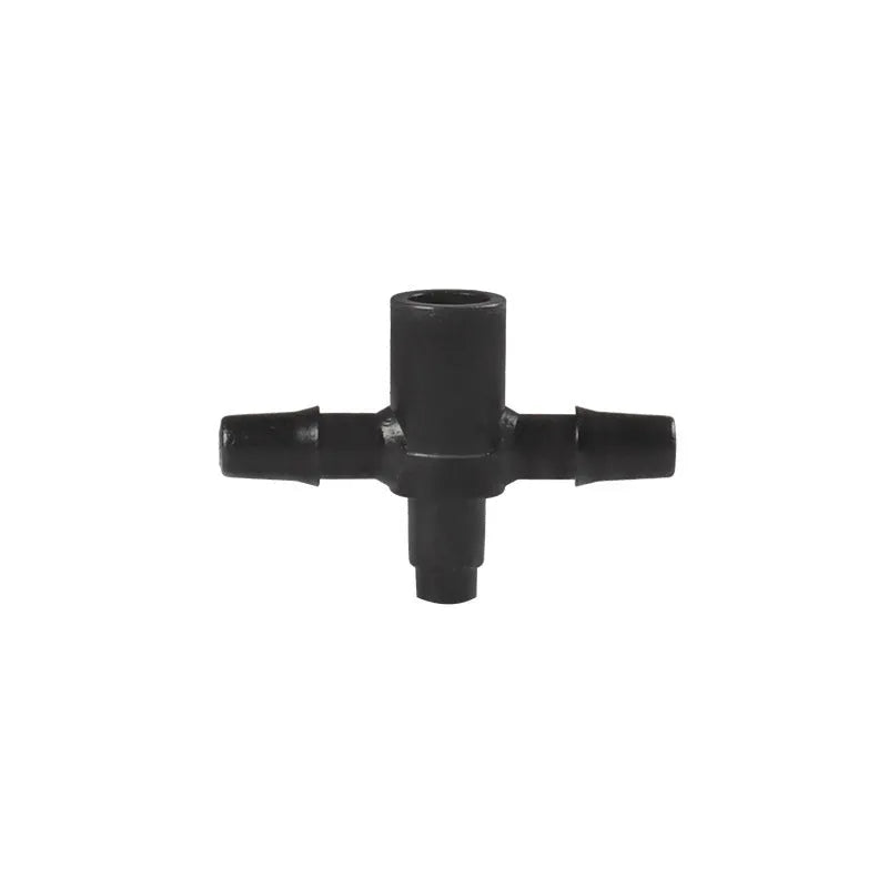 PE plastic tee water distribution joint connector for micro irrigation drip systems