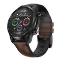 Ticwatch Pro X 47mm black smart watch with circular AMOLED display on a wrist.