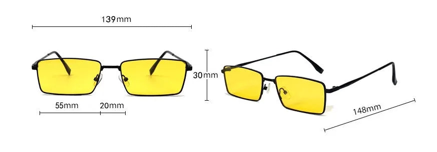 Night Super Clear Yellow Film Men's Sunglasses for driving and fishing, simple style, night vision goggles colour