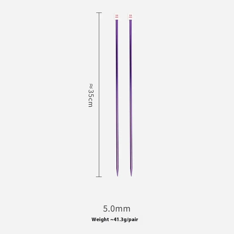 Crochet hook set showing 14 different sizes from 2.0mm to 10.0mm with lengthened design and caps